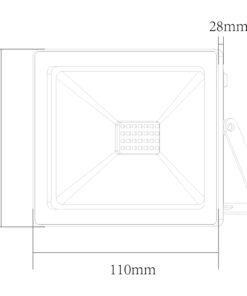 LED Προβολέας 20W ACA Μαύρος 110° 1600lm Αδιάβροχος IP66 3000K – Q2030