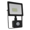LED Προβολέας με Ανιχνευτή Κίνησης 20W ACA Μαύρος 110° 1600lm Αδιάβροχος IP66 3000K – Q2030S