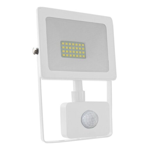 LED Προβολέας με Ανιχνευτή Κίνησης 20W ACA Λευκός 110° 1600lm Αδιάβροχος IP66 3000K – Q2030WS