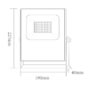 LED Προβολέας 30W ACA Μαύρος 110° Αδιάβροχος IP66 Πολύχρωμος RGB+6000K – Q30RGBW