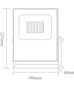 LED Προβολέας 30W ACA Μαύρος 110° Αδιάβροχος IP66 Πολύχρωμος RGB+6000K – Q30RGBW