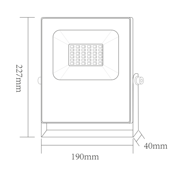 LED Προβολέας 30W ACA Μαύρος 110° Αδιάβροχος IP66 Πολύχρωμος RGB+6000K – Q30RGBW