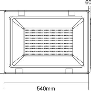LED Προβολέας 400W ACA Μαύρος 110° 33300lm Αδιάβροχος IP66 4000K ACA – Q40040