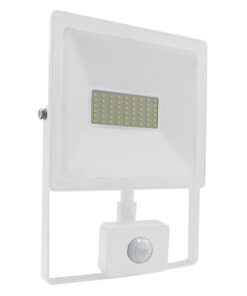 LED Προβολέας με Ανιχνευτή Κίνησης 50W ACA Λευκός 110° 4000lm Αδιάβροχος IP66 3000K – Q5030WS