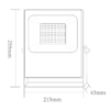 LED Προβολέας 50W ACA Μαύρος 110° Αδιάβροχος IP66 Πολύχρωμος RGB+6000K – Q50RGBW