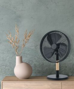 Επιτραπέζιος Ανεμιστήρας Ξύλο-Μαύρο VIKING με 3 Πτερύγια Ματ Reality – R035-32