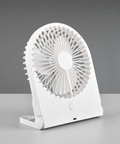 Επαναφορτιζόμενος Επιτραπέζιος Ανεμιστήρας Λευκός BREEZY με USB Reality – R044-01