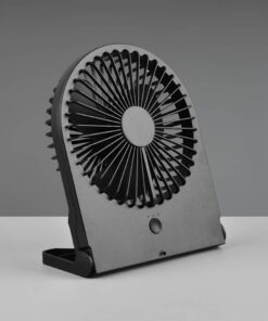 Επαναφορτιζόμενος Επιτραπέζιος Ανεμιστήρας Μαύρος BREEZY με USB Reality – R044-02