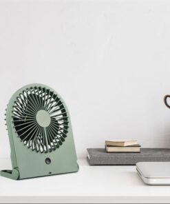 Επαναφορτιζόμενος Επιτραπέζιος Ανεμιστήρας Πράσινος BREEZY με USB Reality – R044-49