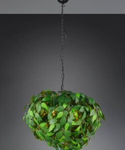 Κρεμαστό Φωτιστικό με Πράσινα Φύλλα Φ70 LEAVY 4xE14 Reality – R10464015