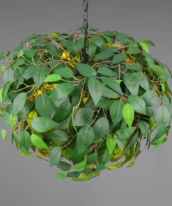 Κρεμαστό Φωτιστικό με Πράσινα Φύλλα Φ70 LEAVY 4xE14 Reality – R10464015