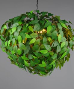 Κρεμαστό Φωτιστικό με Πράσινα Φύλλα Φ70 LEAVY 4xE14 Reality – R10464015