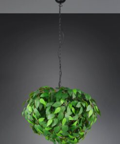 Κρεμαστό Φωτιστικό με Πράσινα Φύλλα Φ70 LEAVY 4xE14 Reality – R10464015