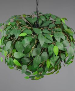 Κρεμαστό Φωτιστικό με Πράσινα Φύλλα Φ70 LEAVY 4xE14 Reality – R10464015