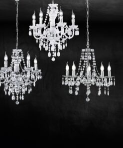 Πολυέλαιος Reality 5xE14 Χρώμιο Μεταλλικό R1107-01