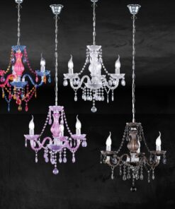 Πολυέλαιος Reality 3xE14 Χρώμιο Μεταλλικό R11073017