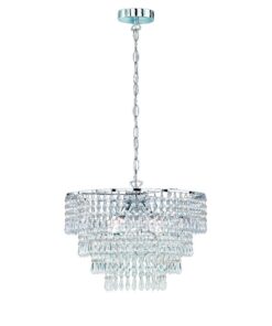 Κρεμαστό Φωτιστικό Reality 3xE14 Χρώμιο Μεταλλικό R13473006