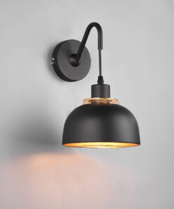 Φωτιστικό Τοίχου Reality PUNCH 1x E27 Μαύρο Ματ Μεταλλικό – R20811732