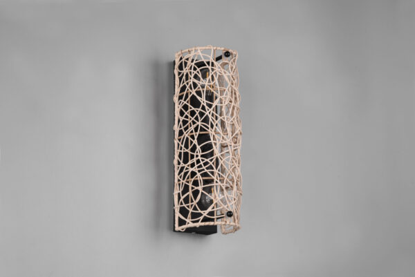 Φωτιστικό Τοίχου Reality LOVIS  2x E14 Φυσικό Rattan   – R21142036