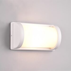 Φωτιστικό Τοίχου Λευκό Ματ PUELO 1x E27 IP44 Reality – R21186131