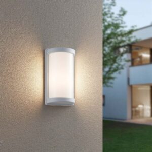Φωτιστικό Τοίχου Λευκό Ματ PUELO 1x E27 IP44 Reality – R21186131