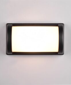 Φωτιστικό Τοίχου Μαύρο Ματ PUELO 1x E27 IP44 Reality – R21186132