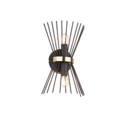 Επιτοίχιο Φωτιστικό Trio Lighting 2xE14 Μαύρου Χρώματος – R21532080