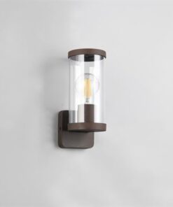 Φωτιστικό Τοίχου Σκουριά BONITO 1x E27 με Ανιχνευτή Κίνησης IP44 Reality – R21596124