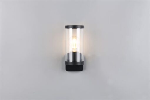 Φωτιστικό Τοίχου Μαύρο Ματ BONITO 1x E27 IP44 Reality – R21596132