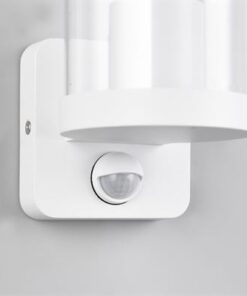 Φωτιστικό Τοίχου Λευκό Ματ BONITO 1x E27 με Ανιχνευτή Κίνησης IP44 Reality – R21599131