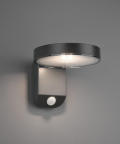 Ηλιακό Φωτιστικό Τοίχου με Ανιχνευτή Κίνησης Reality LED 4,5W Ανθρακί Πλαστικό 290lm 3000K IP44 R22251142