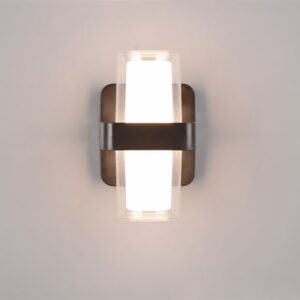 Φωτιστικό Τοίχου Μαύρο Ματ LIMEIRA 7W 760lm 3000K IP44 Reality – R24266232