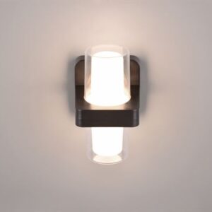 Φωτιστικό Τοίχου Μαύρο Ματ LIMEIRA 7W 760lm 3000K IP44 Reality – R24266232