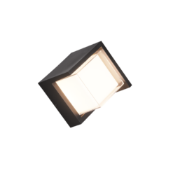 Φωτιστικό Τοίχου Reality PUNO LED, 8W · 800lm, 3000K Μαύρο Ματ Πλαστικό IP54 – R27026132