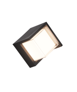 Φωτιστικό Τοίχου Reality PUNO LED, 8W · 800lm, 3000K Μαύρο Ματ Πλαστικό IP54 – R27026132