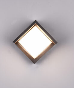 Φωτιστικό Τοίχου Reality PUNO LED, 8W · 800lm, 3000K Μαύρο Ματ Πλαστικό IP54 – R27026132