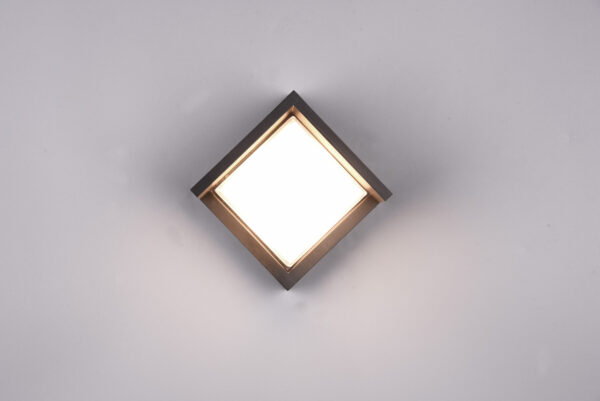 Φωτιστικό Τοίχου Reality PUNO   LED, 8W · 800lm, 3000K Μαύρο Ματ Πλαστικό IP54  – R27026132