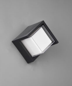 Φωτιστικό Τοίχου Reality PUNO LED, 8W · 800lm, 3000K Μαύρο Ματ Πλαστικό IP54 – R27026132