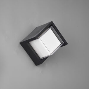 Φωτιστικό Τοίχου Reality PUNO   LED, 8W · 800lm, 3000K Μαύρο Ματ Πλαστικό IP54  – R27026132