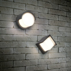 Φωτιστικό Τοίχου Reality PUNO   LED, 8W · 800lm, 3000K Μαύρο Ματ Πλαστικό IP54  – R27036132