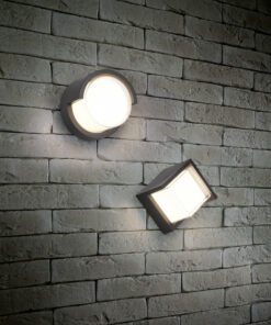 Φωτιστικό Τοίχου Reality PUNO LED, 8W · 800lm, 3000K Μαύρο Ματ Πλαστικό IP54 – R27026132