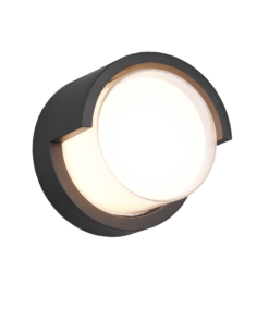 Φωτιστικό Τοίχου Reality PUNO LED, 8W · 800lm, 3000K Μαύρο Ματ Πλαστικό IP54 – R27036132