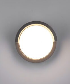 Φωτιστικό Τοίχου Reality PUNO LED, 8W · 800lm, 3000K Μαύρο Ματ Πλαστικό IP54 – R27036132