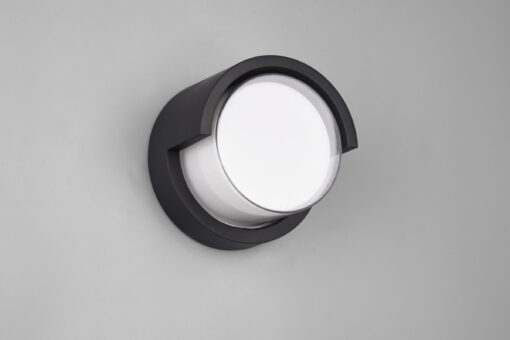 Φωτιστικό Τοίχου Reality PUNO   LED, 8W · 800lm, 3000K Μαύρο Ματ Πλαστικό IP54  – R27036132
