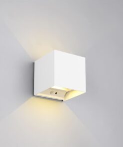 Επιτοίχιο Επαναφορτιζόμενο Μαγνητικό Φωτιστικό Up-Down Λευκό Ματ 5V Reality LED 1W 100lm 3000K IP44 με Ανιχνευτή Κίνησης – R27759131