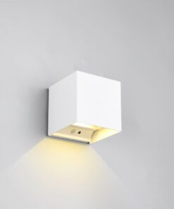 Επιτοίχιο Επαναφορτιζόμενο Μαγνητικό Φωτιστικό Up-Down Λευκό Ματ 5V Reality LED 1W 100lm 3000K IP44 με Ανιχνευτή Κίνησης – R27759131