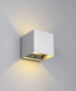 Επιτοίχιο Επαναφορτιζόμενο Μαγνητικό Φωτιστικό Up-Down Τιτάνιο 5V Reality LED 1W 100lm 3000K IP44 με Ανιχνευτή Κίνησης – R27759187