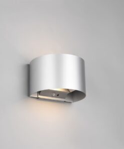 Επιτοίχιο Φωτιστικό Βεράντας Trio Lighting SMD LED 10W 3000K IP44 Αισθητήρας Φωτός Ανιχνευτής Κίνησης Επαναφορτιζόμενο Χρώματος Τιτάνιο – R27769187