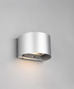 Επιτοίχιο Φωτιστικό Βεράντας Trio Lighting SMD LED 10W 3000K IP44 Αισθητήρας Φωτός Ανιχνευτής Κίνησης Επαναφορτιζόμενο Χρώματος Τιτάνιο – R27769187