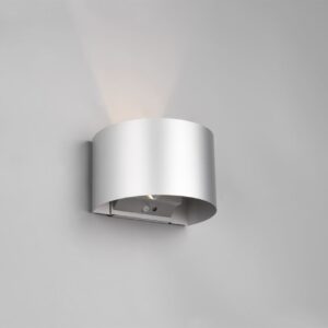 Επιτοίχιο Φωτιστικό Βεράντας Trio Lighting SMD LED 10W 3000K IP44 Αισθητήρας Φωτός Ανιχνευτής Κίνησης Επαναφορτιζόμενο Χρώματος Τιτάνιο – R27769187